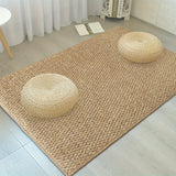 Jute-Style Front Door Mat - Washable Outdoor Welcome Carpet