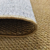 Jute-Style Front Door Mat - Washable Outdoor Welcome Carpet