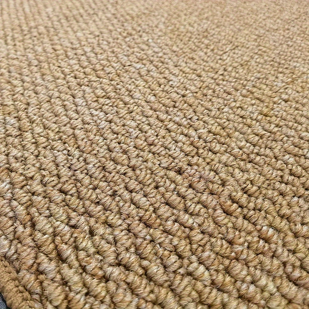 Jute-Style Front Door Mat - Washable Outdoor Welcome Carpet