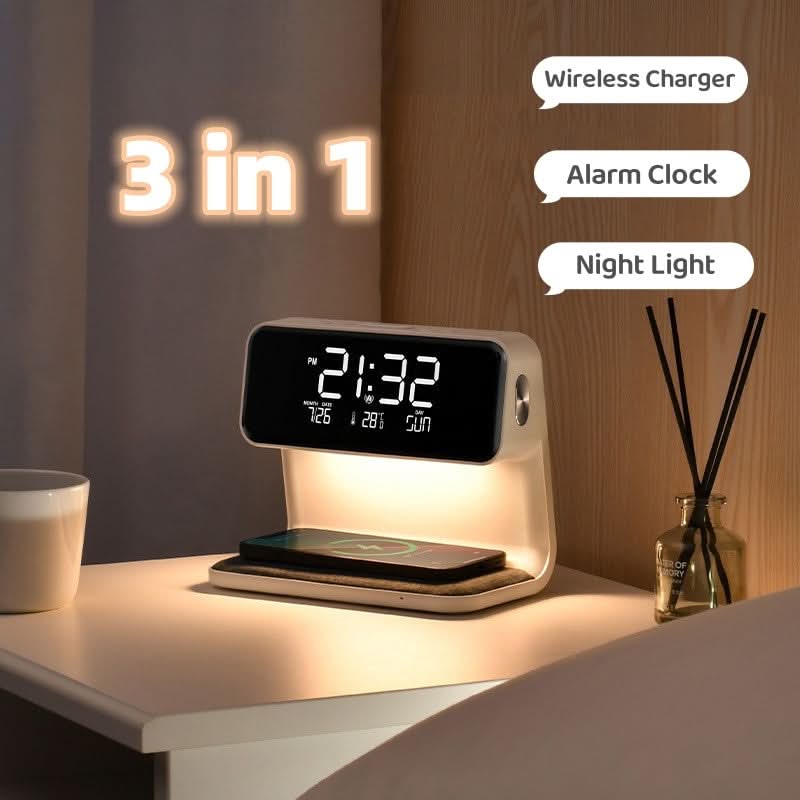 KlarBlick - Light Alarm Clock with Wireless Charger & Touch Control