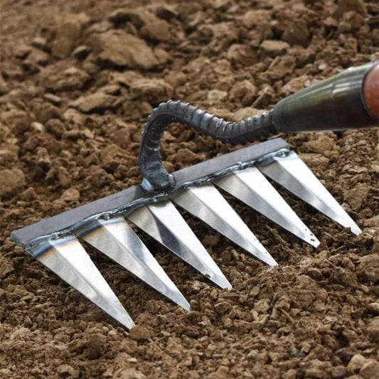LawnLiberator Steel Weed Rake with Deep-Penetrating Tines 1