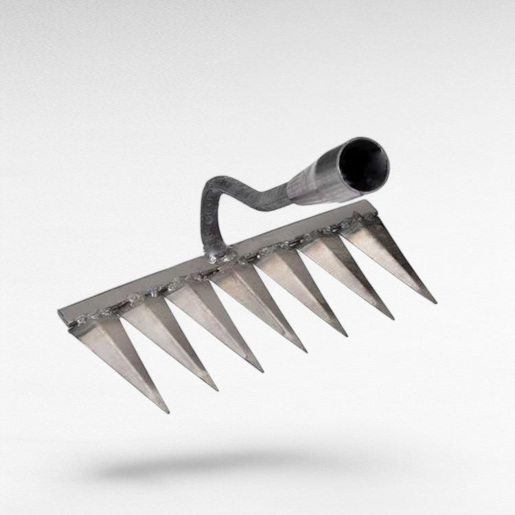 LawnLiberator Steel Weed Rake with Deep-Penetrating Tines 10