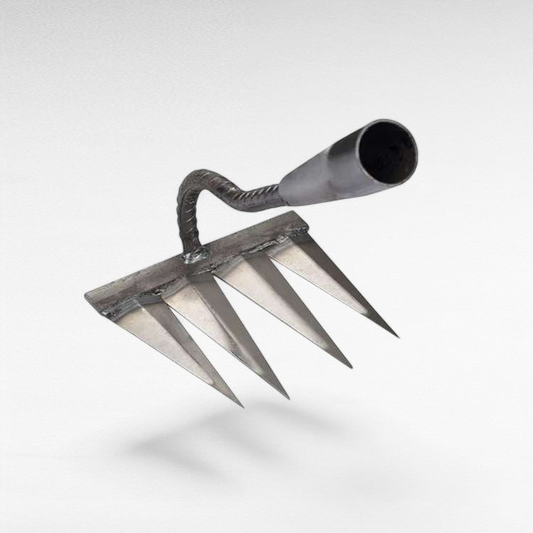 LawnLiberator Steel Weed Rake with Deep-Penetrating Tines 2