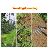LawnLiberator Steel Weed Rake with Deep-Penetrating Tines 3