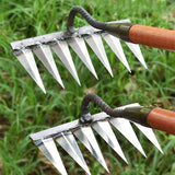 LawnLiberator Steel Weed Rake with Deep-Penetrating Tines 5
