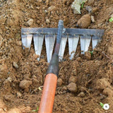 LawnLiberator Steel Weed Rake with Deep-Penetrating Tines 7