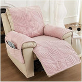Leaf Pattern Armchair Cover - Non-Slip Microfiber Protector