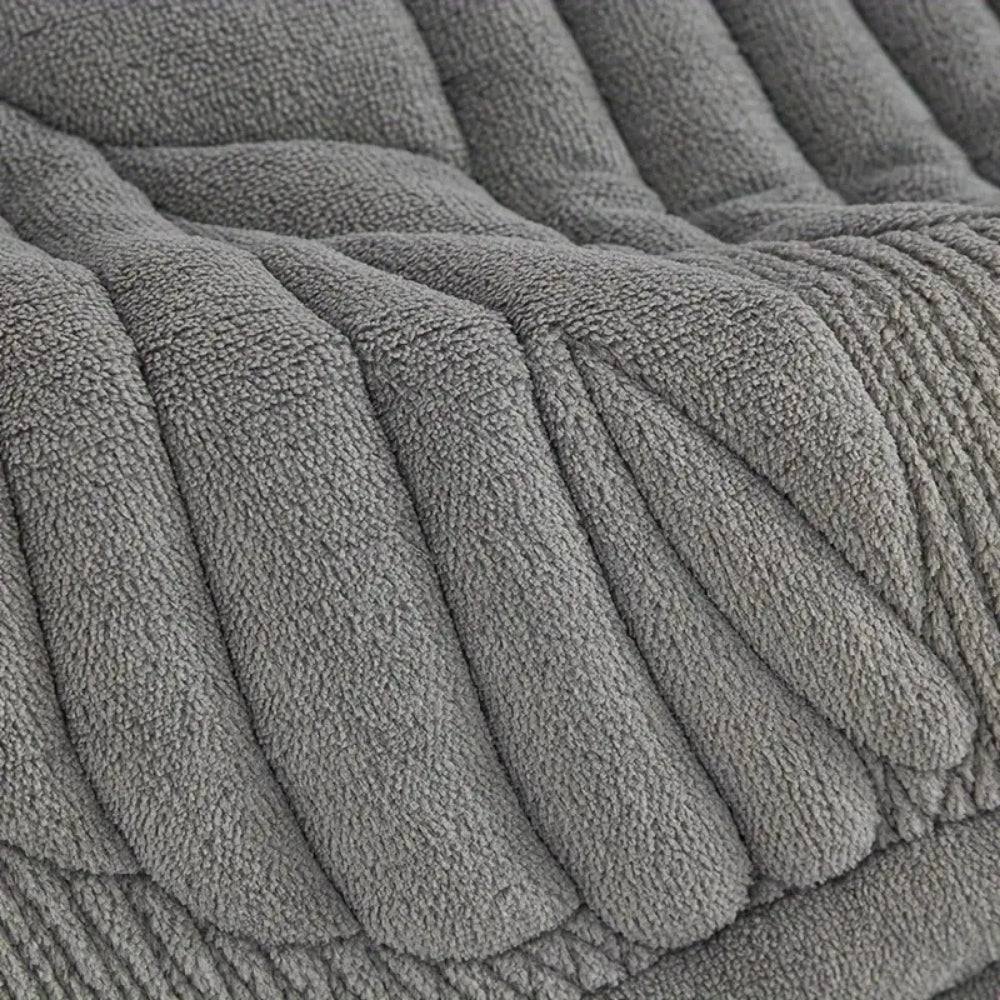 Leaf Pattern Armchair Cover - Non-Slip Microfiber Protector