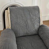 Leaf Pattern Armchair Cover - Non-Slip Microfiber Protector