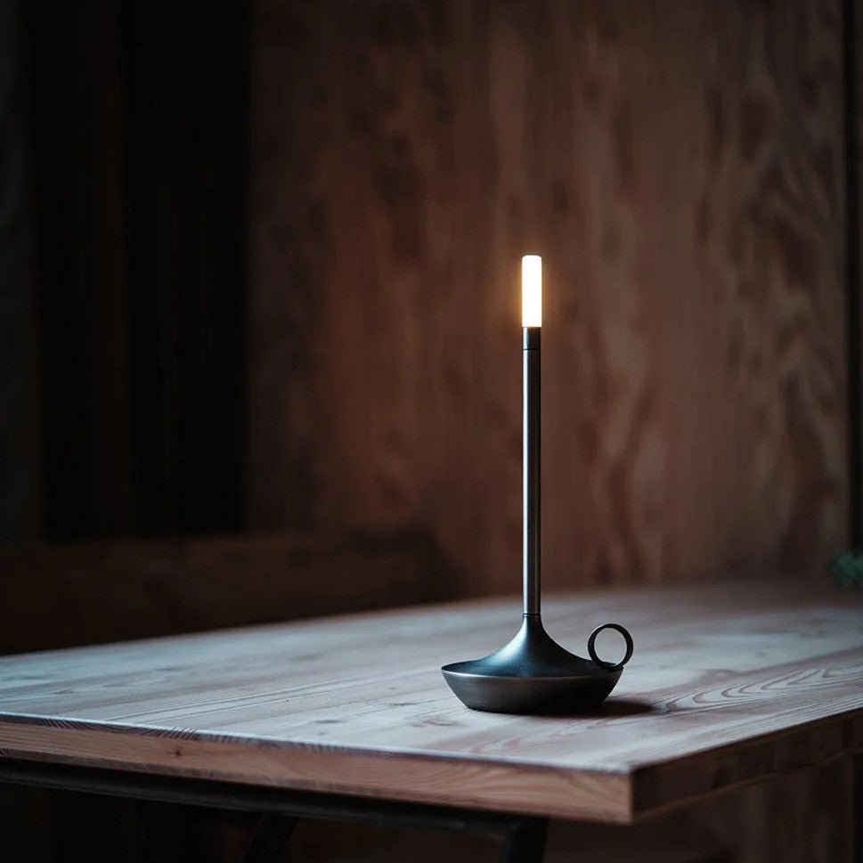 LumaGlow - Dimmable LED Candle Lamp with USB Rechargeable Battery
