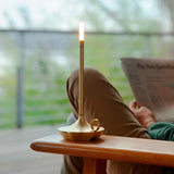 LumaGlow - Dimmable LED Candle Lamp with USB Rechargeable Battery