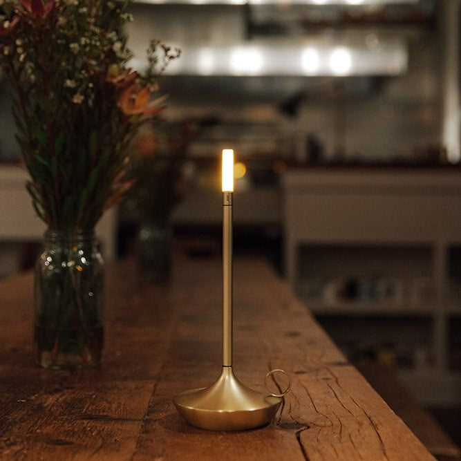 LumaGlow - Dimmable LED Candle Lamp with USB Rechargeable Battery