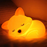 LumiFuchs - Rechargeable Silicone Fox Night Light with Timer