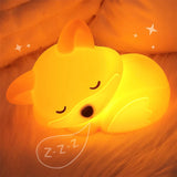 LumiFuchs - Rechargeable Silicone Fox Night Light with Timer