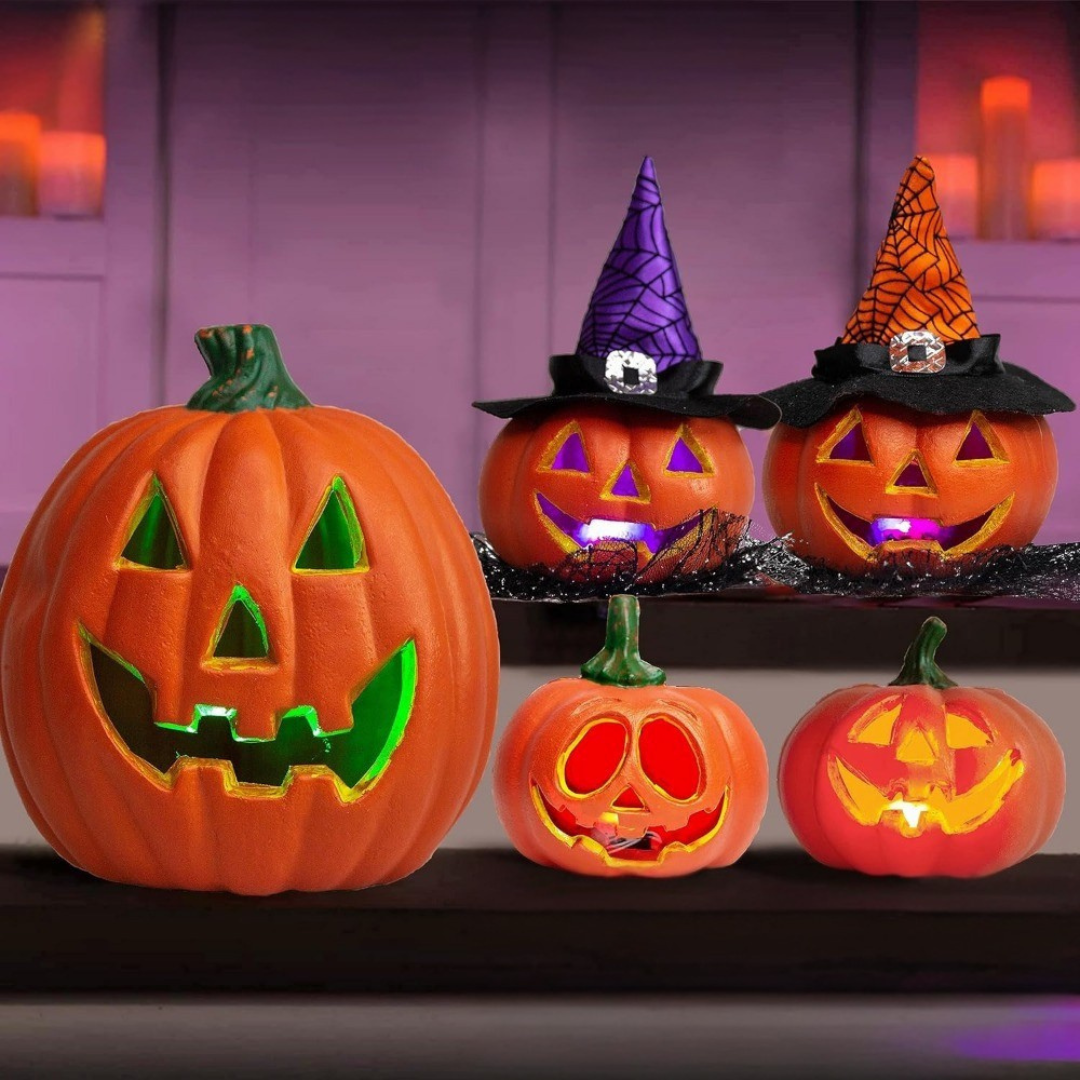 Luminous LED Jack-O'-Lanterns - Halloween Decorations Indoor & Outdoor