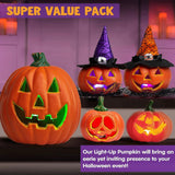 Luminous LED Jack-O'-Lanterns - Halloween Decorations Indoor & Outdoor