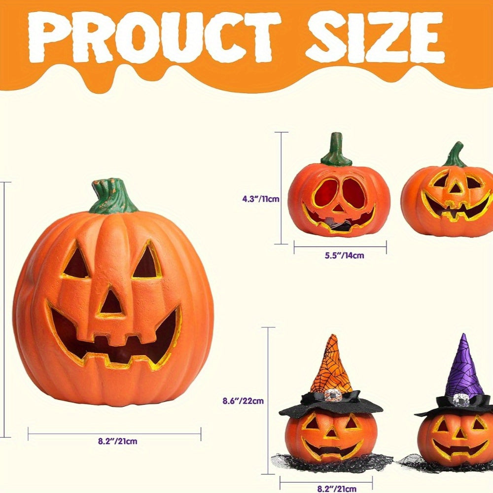 Luminous LED Jack-O'-Lanterns - Halloween Decorations Indoor & Outdoor