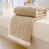 Luna Plush Fleece Throw Blanket - Soft Sherpa Lined Design
