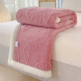Luna Plush Fleece Throw Blanket - Soft Sherpa Lined Design