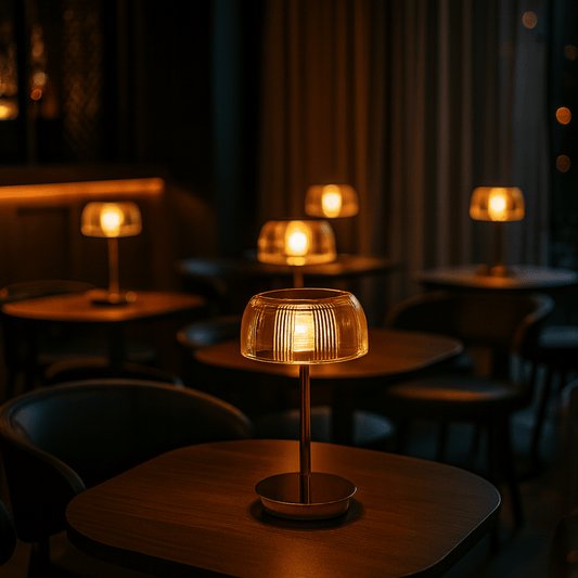 Lunara - Rechargeable Jellyfish Table Lamp with Touch Control, Cordless Bedside Lighting