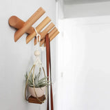 Maeve - Wall Mounted Coat Rack with Solid Oak Shelves and Hooks