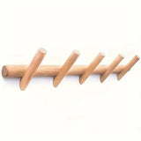Maeve - Wall Mounted Coat Rack with Solid Oak Shelves and Hooks