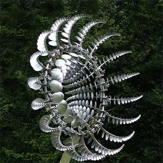 Magical Metal Garden Wind Spinner - Kinetic Anti-Rust Design