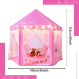Magical Princess Tent for Kids - Star Lights & Foldable Design