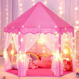 Magical Princess Tent for Kids - Star Lights & Foldable Design