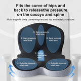Memory Foam Seat Cushion Lumbar Back Support 2