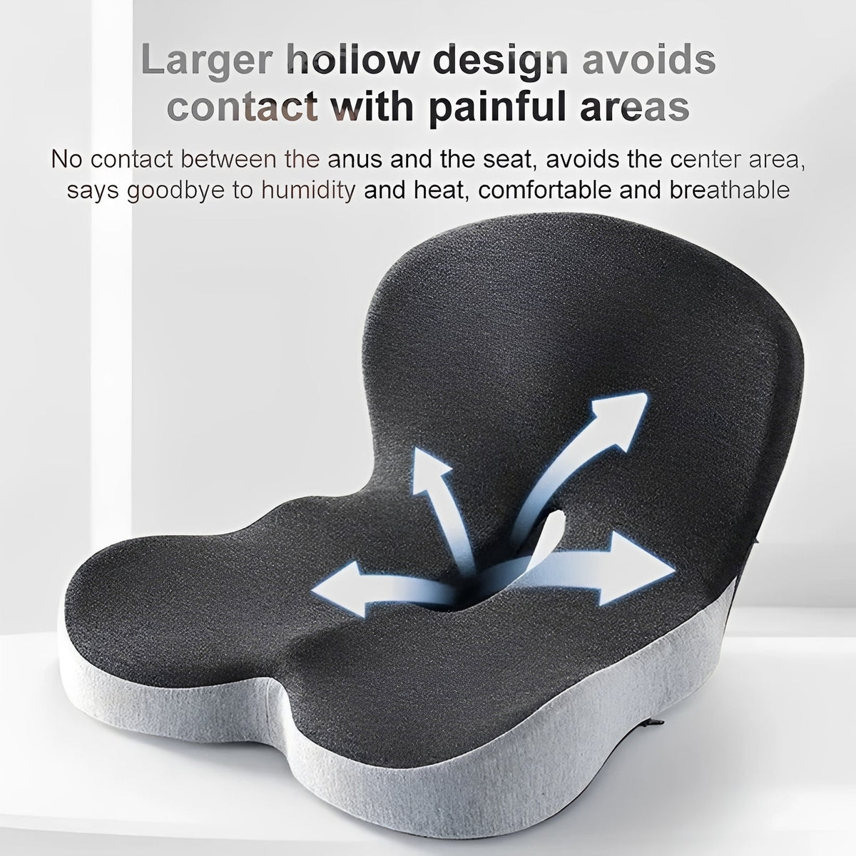 Memory Foam Seat Cushion Lumbar Back Support 3