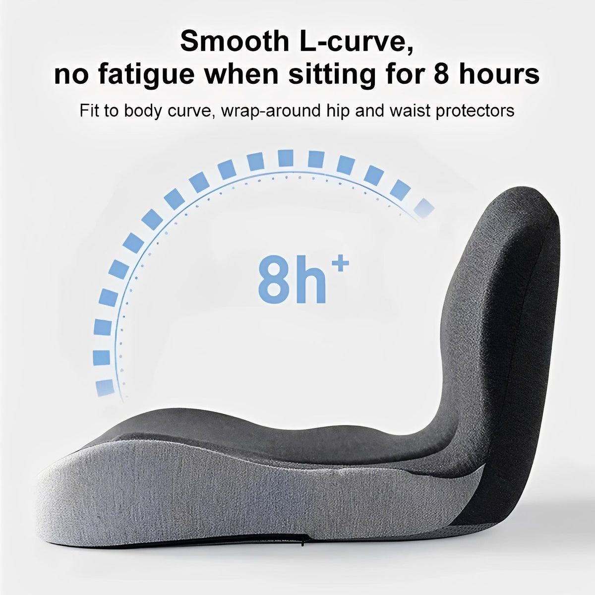 Memory Foam Seat Cushion Lumbar Back Support 4