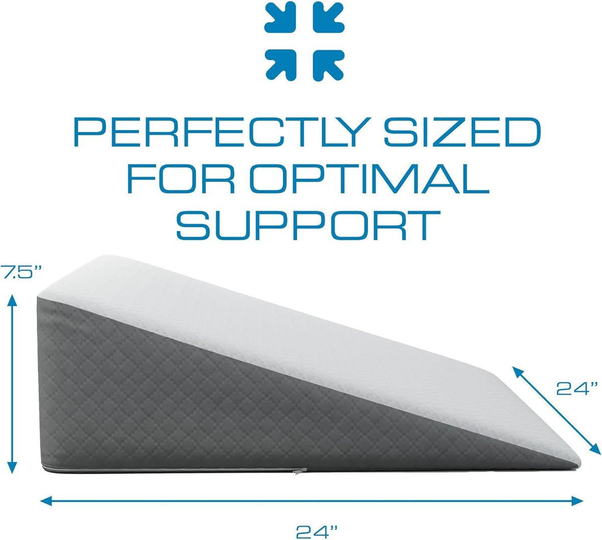 Memory Foam Wedge Pillow Upper Body Sleep Support 4