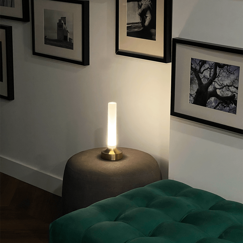 Milla Cordless Table Lamp - Water-Resistant Bedside Lamp with Touch Control