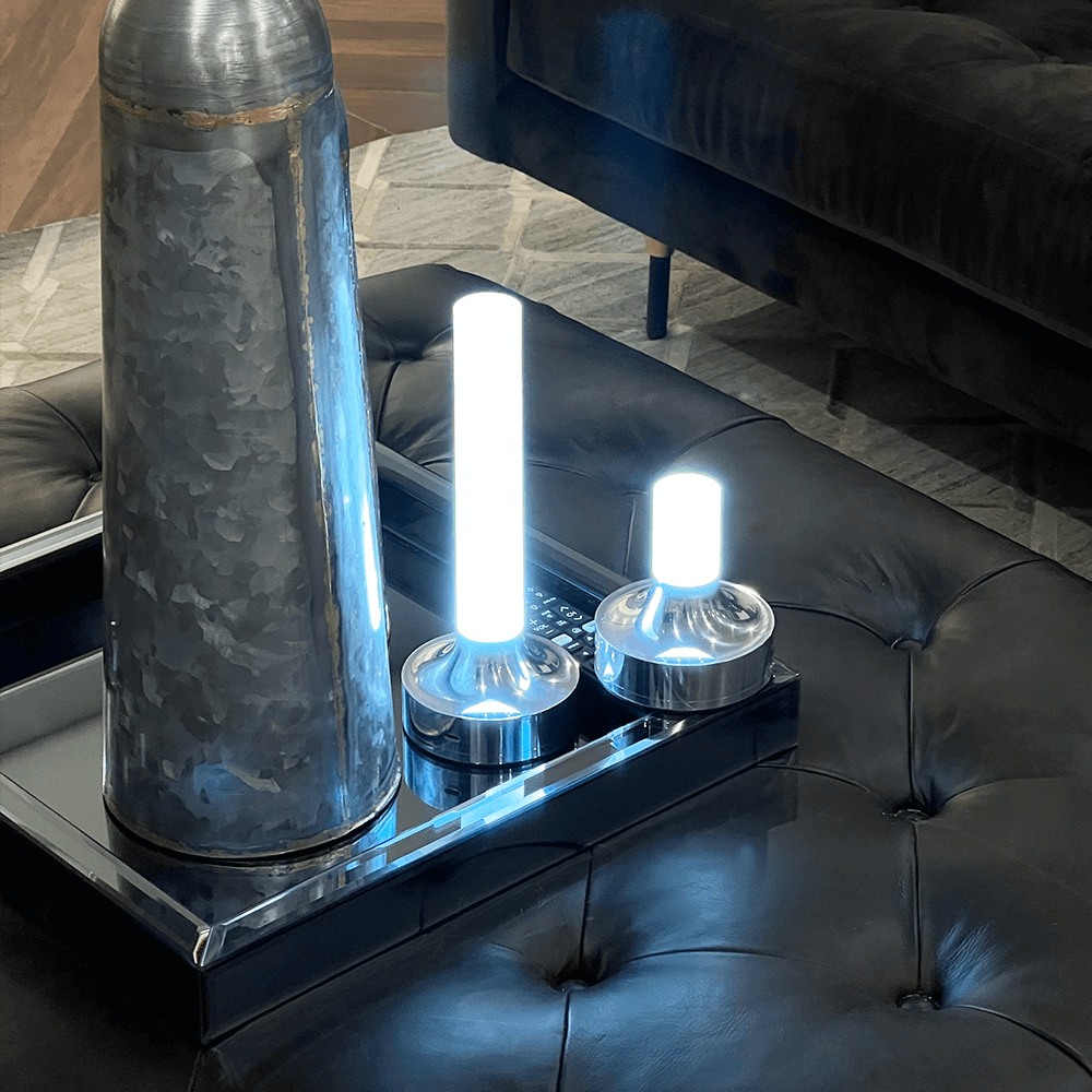 Milla Cordless Table Lamp - Water-Resistant Bedside Lamp with Touch Control