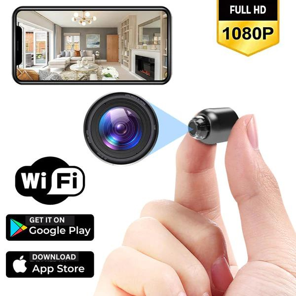 Minieye - Compact Wireless Security Camera with Night Vision and 1080p HD Video