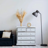 Minimalist Beech Wood Analog Alarm Clock with Alarm Function