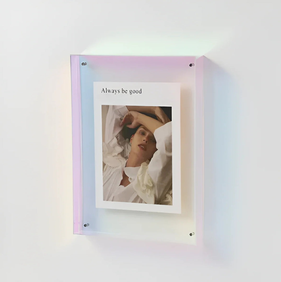 Modern Acrylic Photo Frame - Minimalist Design for Home and Office