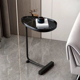 Modern C-Shaped Side Table - Portable Bedside Table for Small Spaces