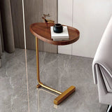 Modern C-Shaped Side Table - Portable Bedside Table for Small Spaces