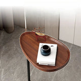 Modern C-Shaped Side Table - Portable Bedside Table for Small Spaces