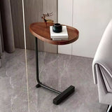 Modern C-Shaped Side Table - Portable Bedside Table for Small Spaces