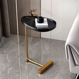 Modern C-Shaped Side Table - Portable Bedside Table for Small Spaces