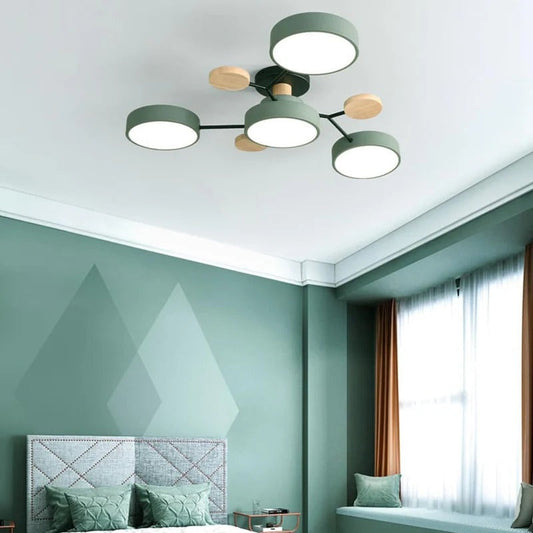 Modern Halo - LED Ceiling Light Fixture with Adjustable Design