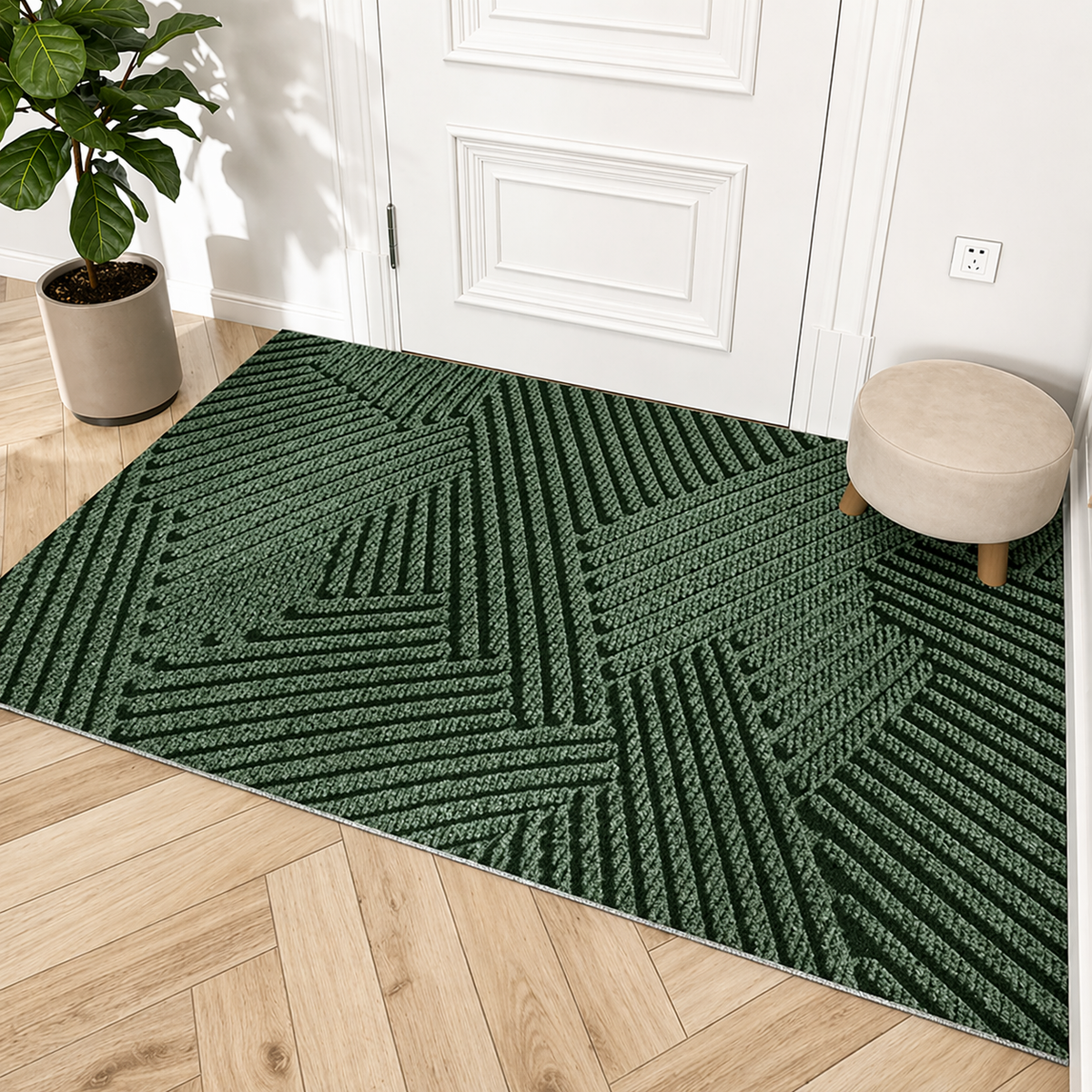 Modern Non-Slip Doormat - Durable Outdoor Mat for Entryway