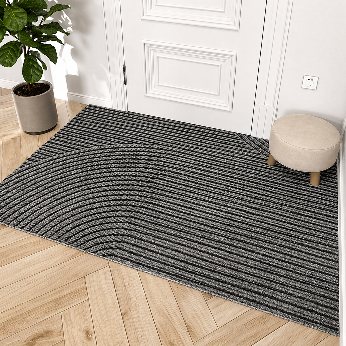 Modern Non-Slip Doormat - Durable Outdoor Mat for Entryway