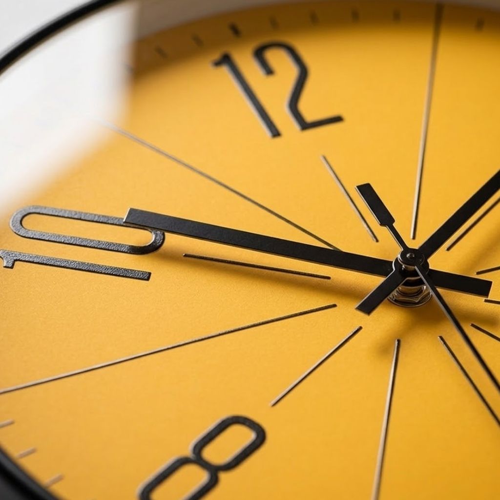 Modern Nordic - Large Wall Clock with Silent Quartz Movement