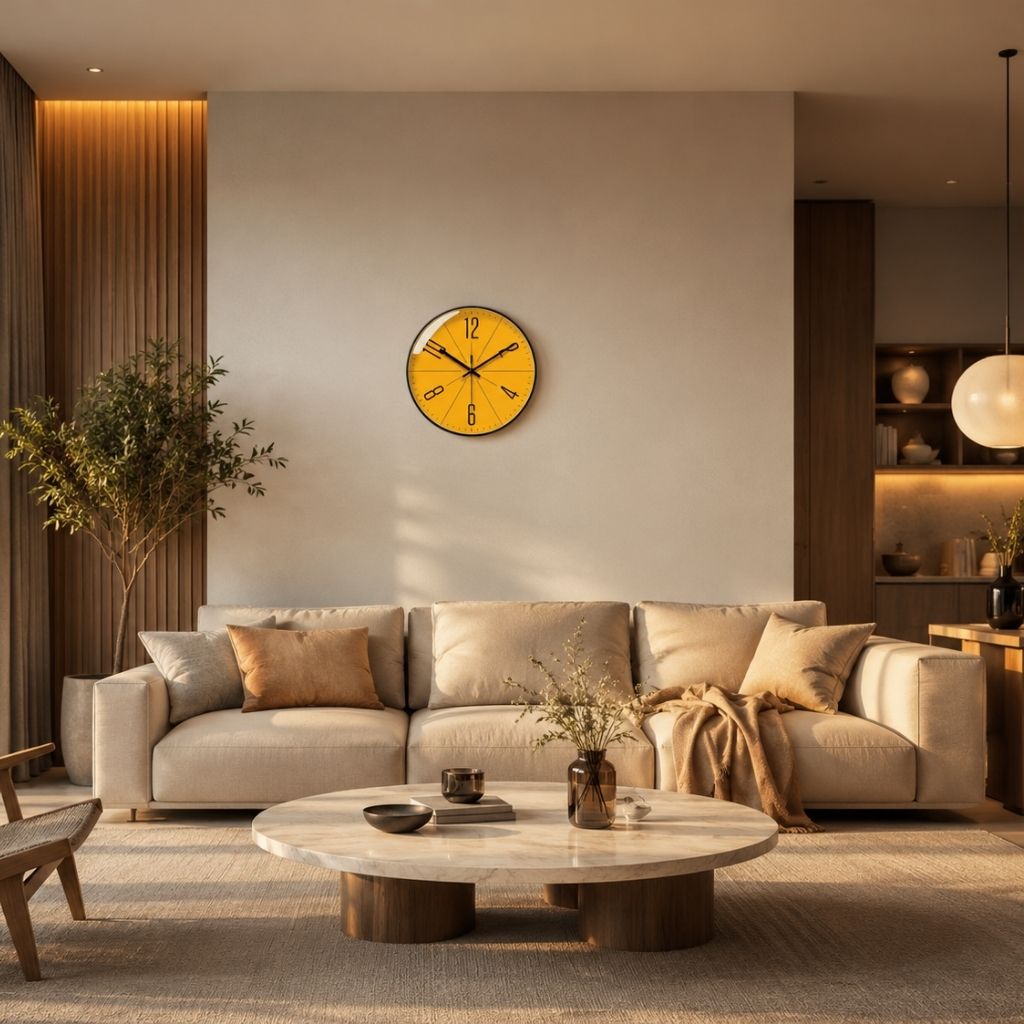 Modern Nordic - Large Wall Clock with Silent Quartz Movement