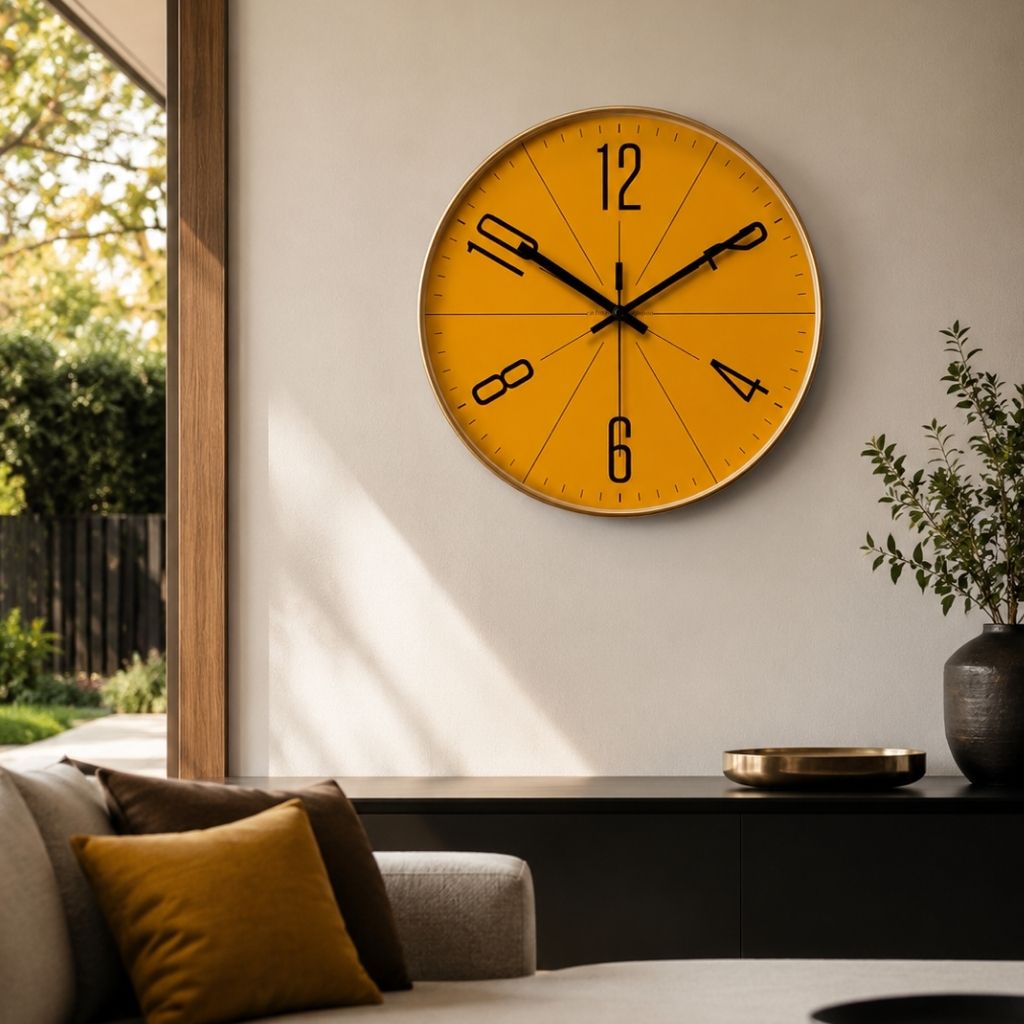 Modern Nordic - Large Wall Clock with Silent Quartz Movement