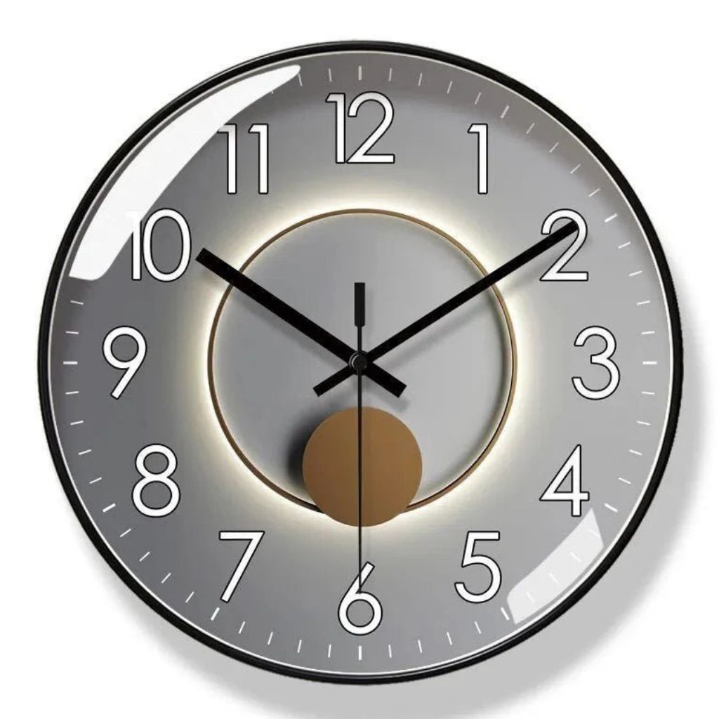Modern Nordic - Large Wall Clock with Silent Quartz Movement